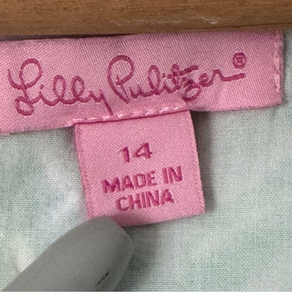 Lilly Pulitzer Tandie Shift Dress Womens 14 Toucan Green Costa Verde Elephant - Picture 3 of 15